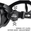 imageSeago Kids Swim Goggles Snorkel Diving Mask for Youth515 AntiFog 180 Clear ViewBlack