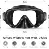 imageSeago Kids Swim Goggles Snorkel Diving Mask for Youth515 AntiFog 180 Clear ViewBlack
