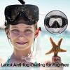 imageSeago Kids Swim Goggles Snorkel Diving Mask for Youth515 AntiFog 180 Clear ViewBlack