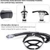 imageSeago Swim Snorkel for Lap Swimming Dry Top Front Swimmer Snorkel for Adult Youth Snorkel Gear Swimming Training Equipment in Pool and Open Water with Comfy Head Pads FoodGrade Silicone MouthpieceBlack