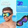 imageSwim Goggles No Leaking AntiFog Pool Goggles Swimming Goggles for Adult Men Women Youth UV Protection 180 Clear VisionBlack With Mirrored Aqua