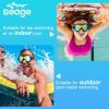 imageSwim Goggles No Leaking AntiFog Pool Goggles Swimming Goggles for Adult Men Women Youth UV Protection 180 Clear VisionBlack With Mirrored Aqua